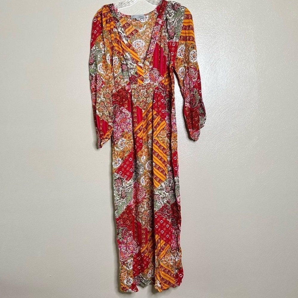 Luukse V-Neck BoHo long sleeve maxi dress